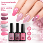 Preview: Set de 6 Vernis Gel UV Rose Glamour